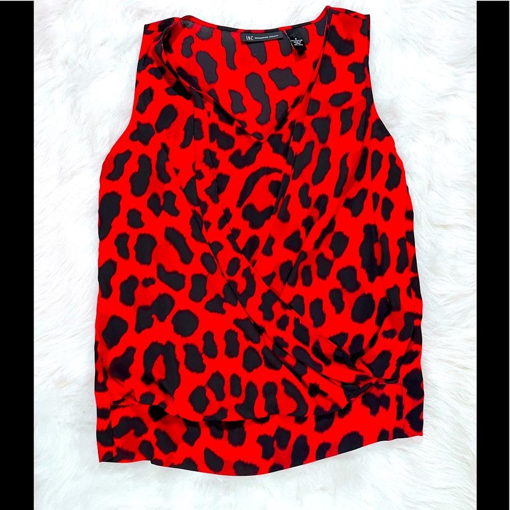 INC animal print tank